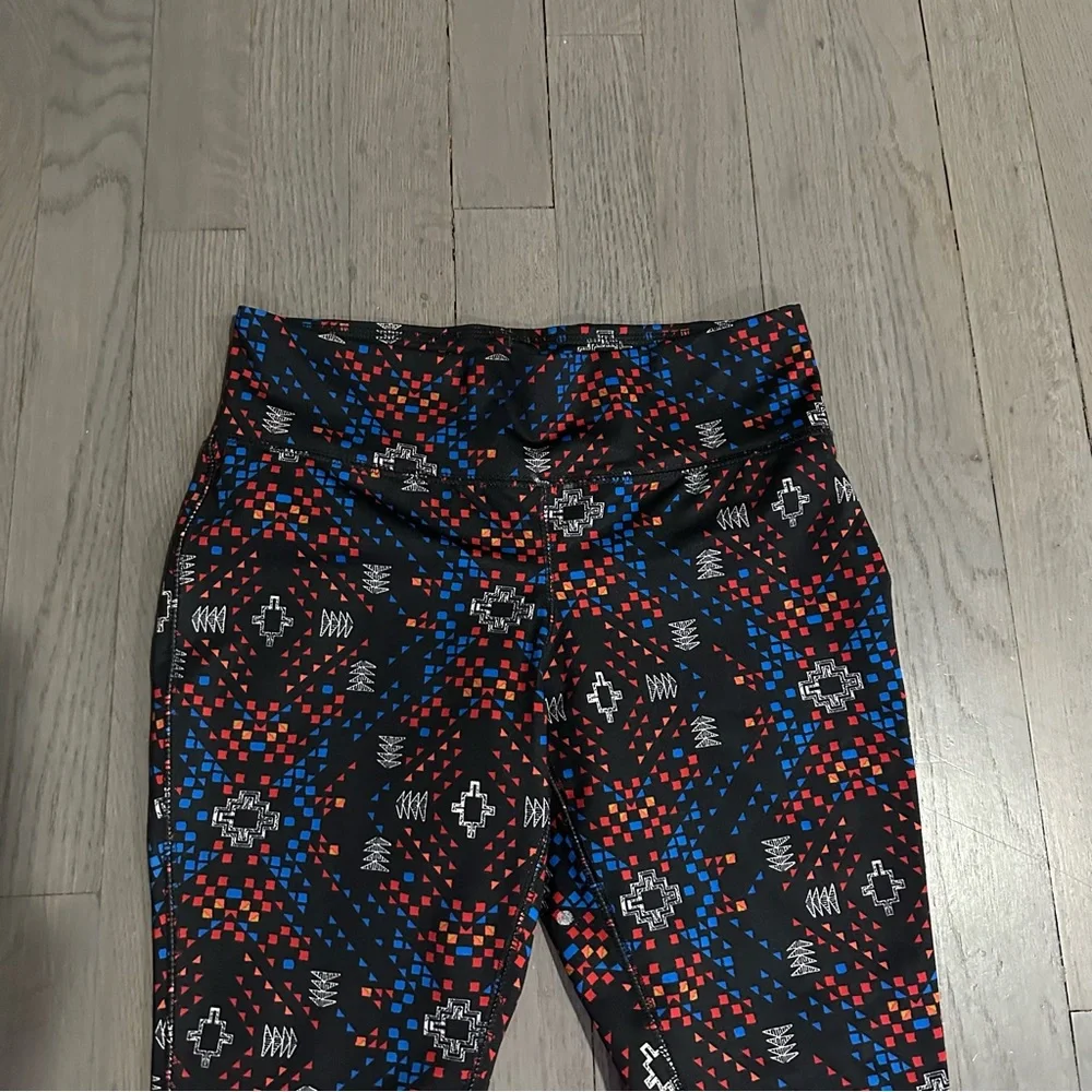 Mossimo Supply Co XS Printed Athletic Active Athleisure Leggings - Picture 2 of 7